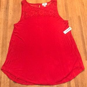 Lace Tank Top- Old Navy- NET- Size L